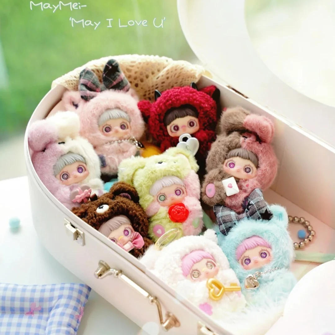 

In Stock New Maymei May I Love You Series Blind Box Cute Maymei V6 Vinyl Plush Mystery Box Kawaii Doll Bag Keychain Pendant Toys