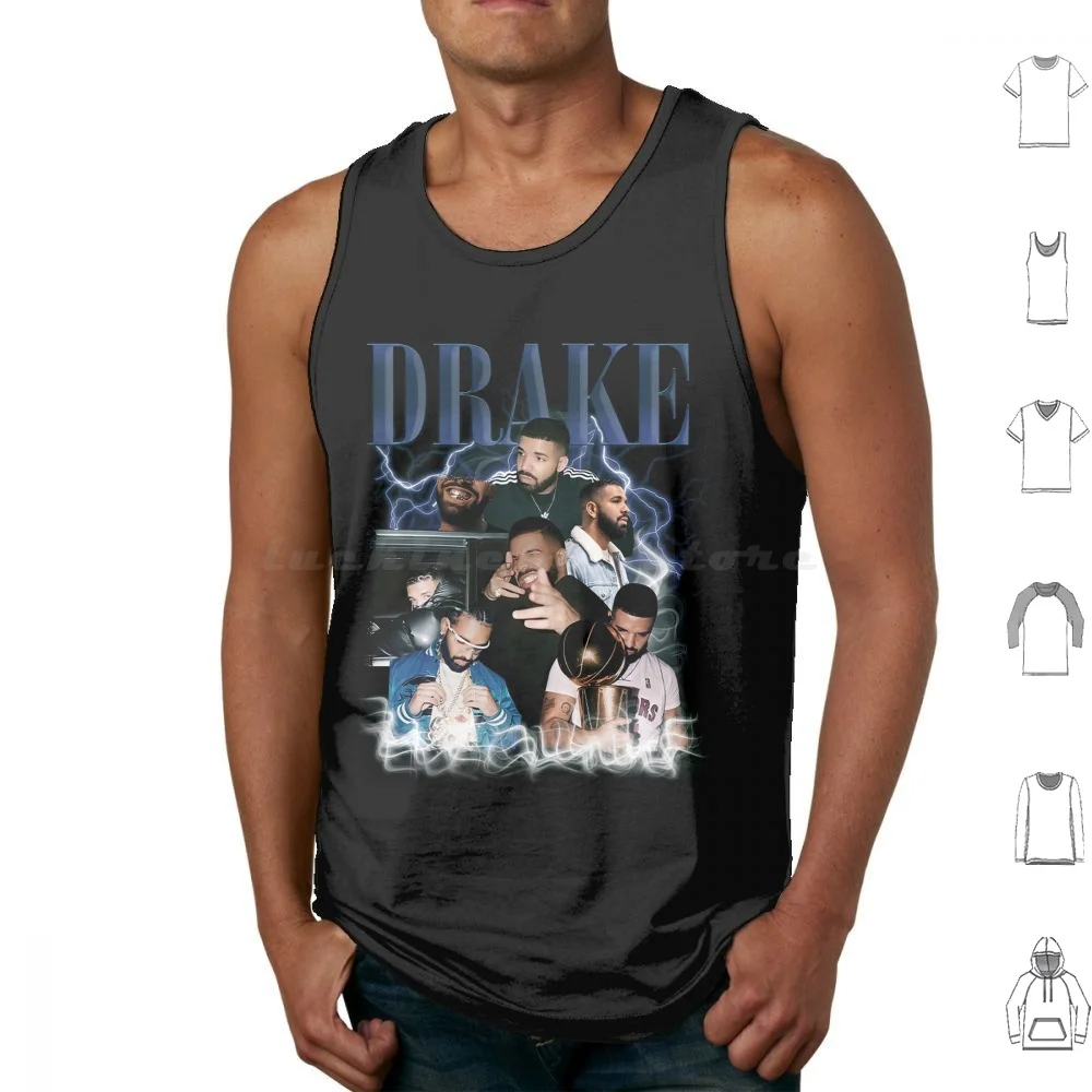 Vintage Drake Tank Tops Print Cotton Vintage Drake Music Team Drizzy Drake Rapper Her Loss Album Rapper Drake 21 Savage 21