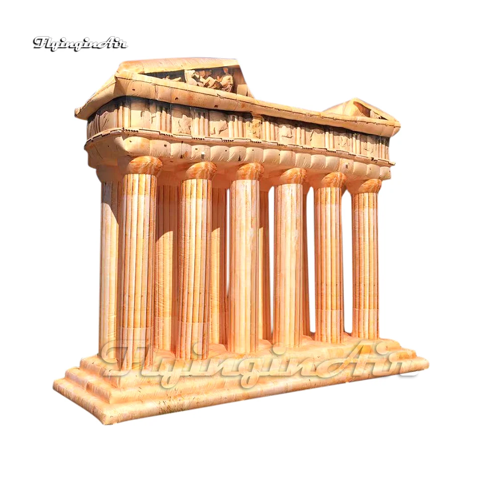 

Large Inflatable Replica of Ancient Egypt Temple Totem Pillar 6m Airblown Mysterious Architecture With Inscriptions For Event