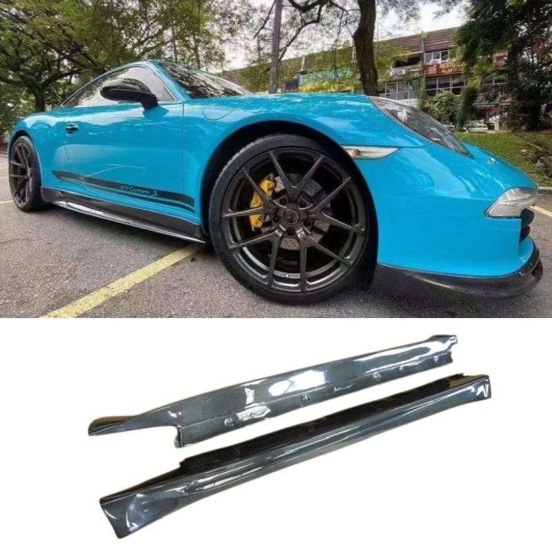 

Для Porsche 911 991 2012-2015: Накладки на пороги из настоящего карбона, сплиттер, декоративный обвес для тюнинга