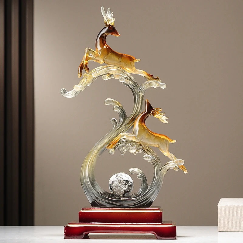 The Fung-Shui Master Ornament, Living Room,TV,Wine Cabinet,Office Desktop,Fawn Decoration Gift,Home Decor Customized