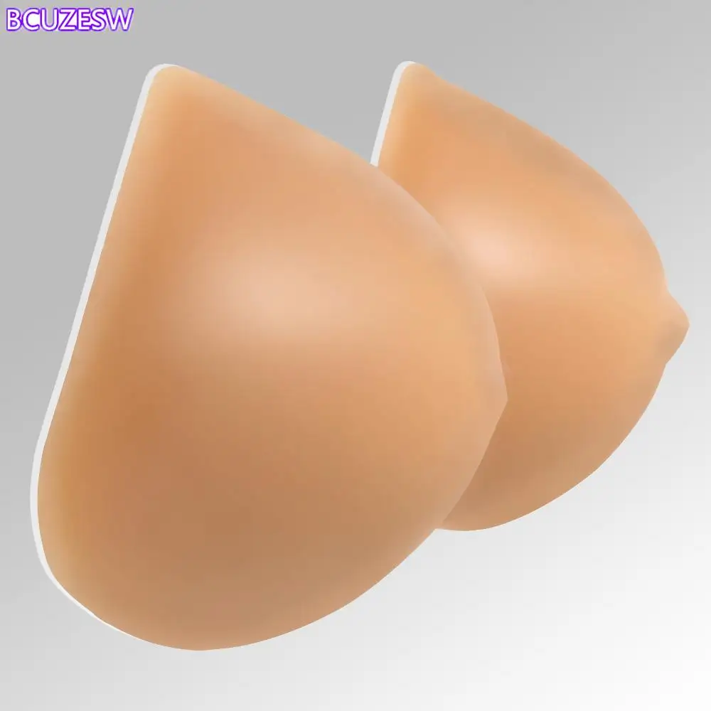 1PC Medical Silicone Breast Form For Mastectomy Women Fake Breast Making Body Balance Artificial Boob Bra Pad Insert 100-800g