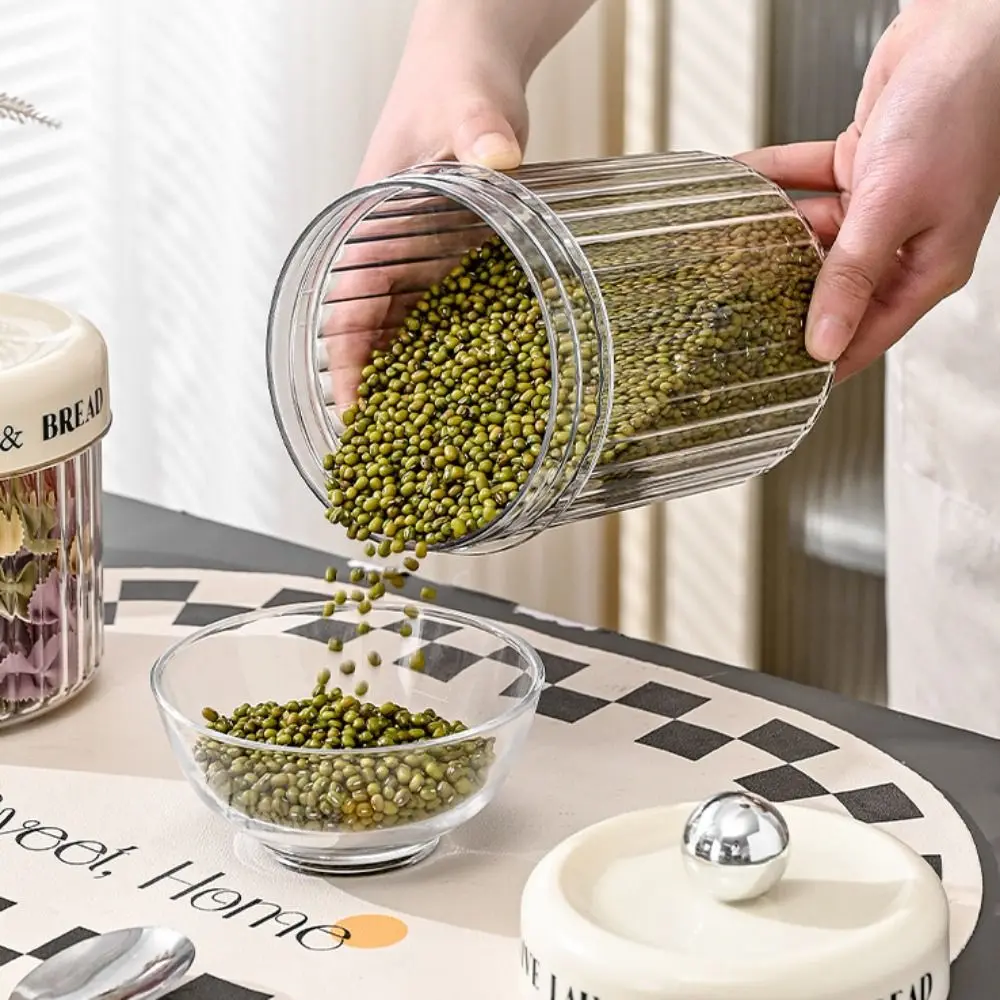 Plastic Sealed Jars Practical Large Capacity Moisture-proof Storage Box Household Portable Grain Storage Organizer
