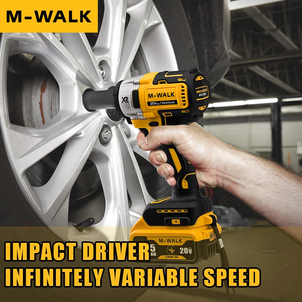M-WALK DCF880 مفتاح ربط بدون فرش 3250 دورة في الدقيقة إطار قابل للفصل 205N.m أدوات كهربائية قوية للتفكيك لدبوس بطارية ديوالت 20 فولت #3
