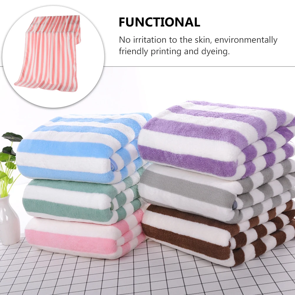 

Bath Towels Coral Fleece Absorption Aldult Shower for Women Absorbent White Baby