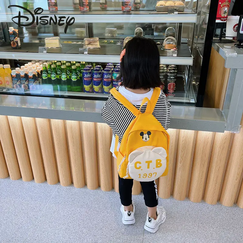 Disney Mickey Children's Backpack Fashion High Quality Student Backpack Casual Versatile Multifunctional Storage Backpack