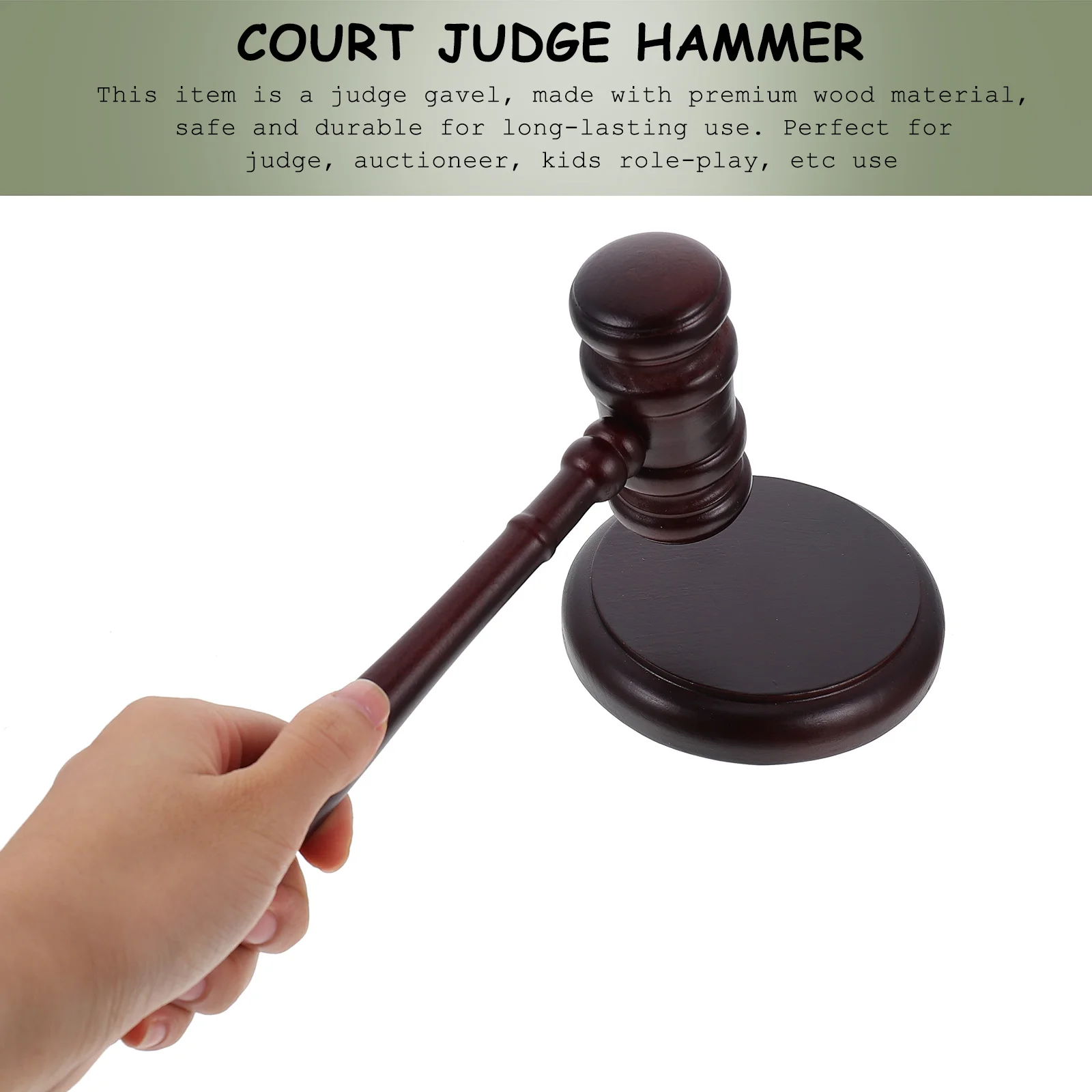 Gavel Toy for Meetings Judge Hammer Apparel Mini Wooden Plaything Clothing Child Court