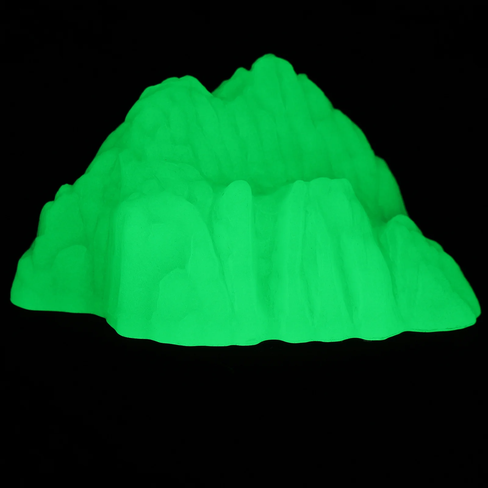 

Night Glow Plastic Rockery Decor For Aquarium Luminous Fish Tank Landscape Small Compact Desktop Household Decorative