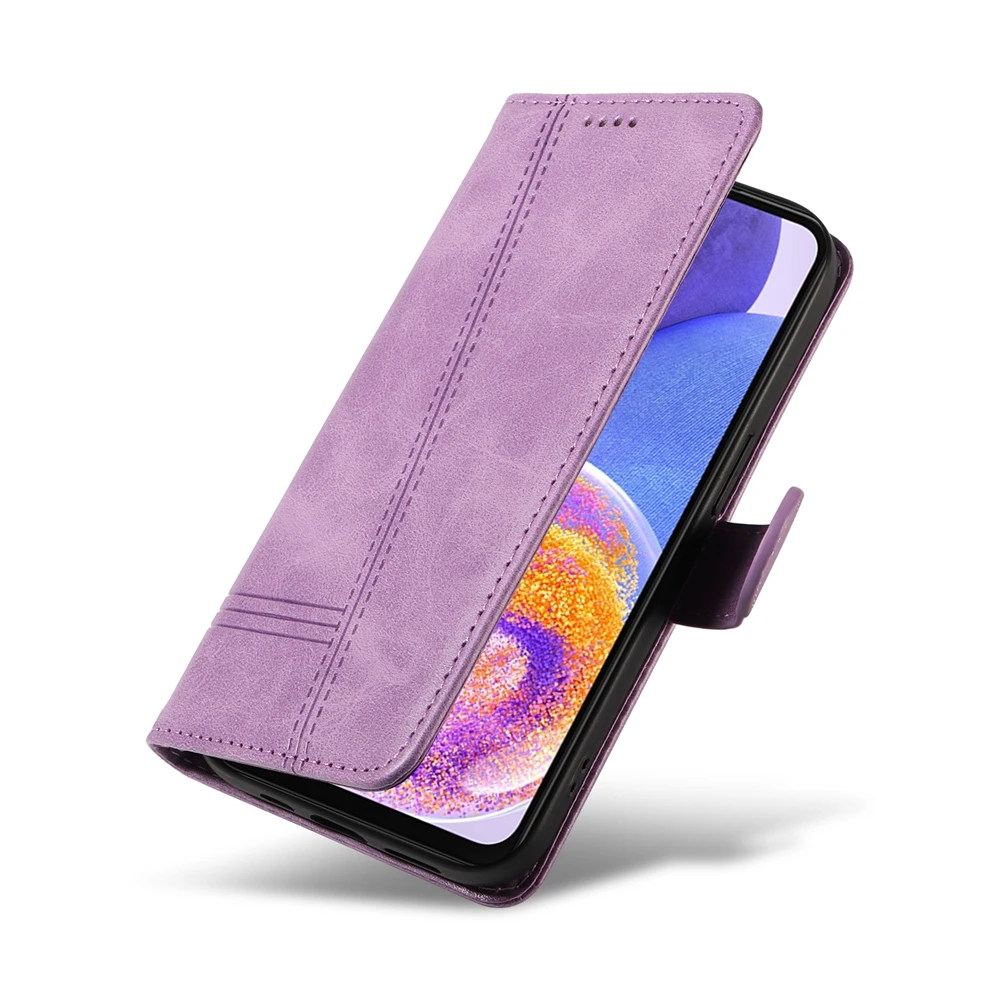 Leather Flip Wallet Case with Card Slots For Samsung Galaxy A32 A33 A34 A35 A52 A52S A53 A54 A55 A72 A73 5G M15 M22 M54 M55 M62