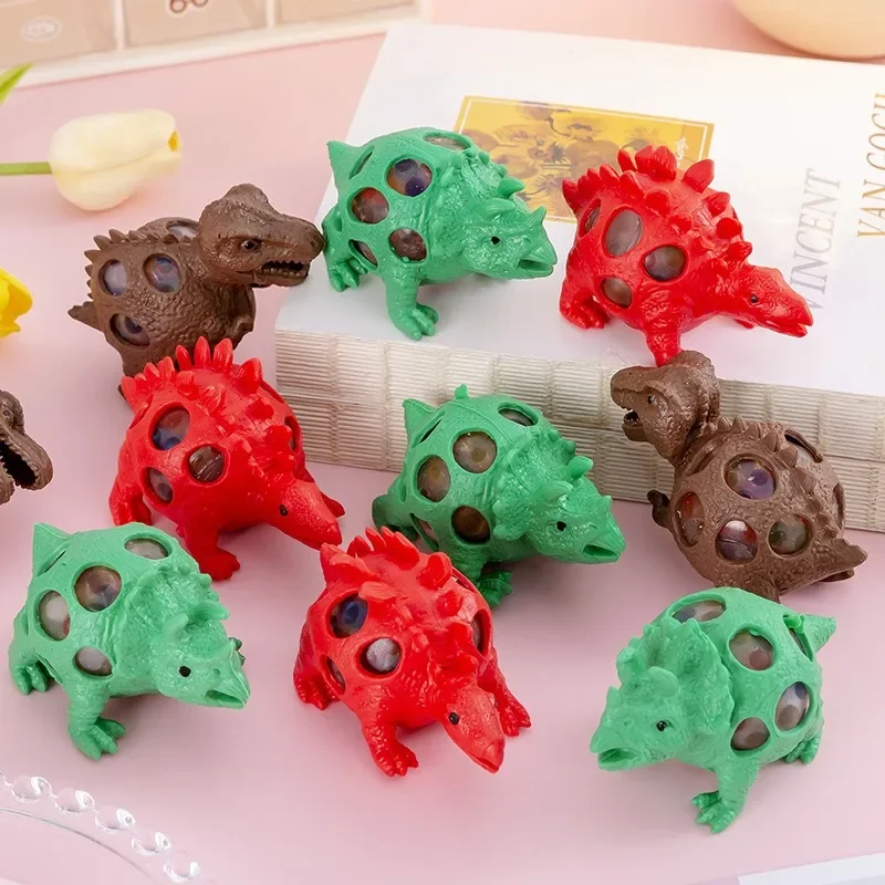 1pc Neue Dinosaurier Squeeze Spielzeug für Kinder Entlüftet Trauben Ball Prise Dekompression Antistress Squishy Spielzeug Relief Stress