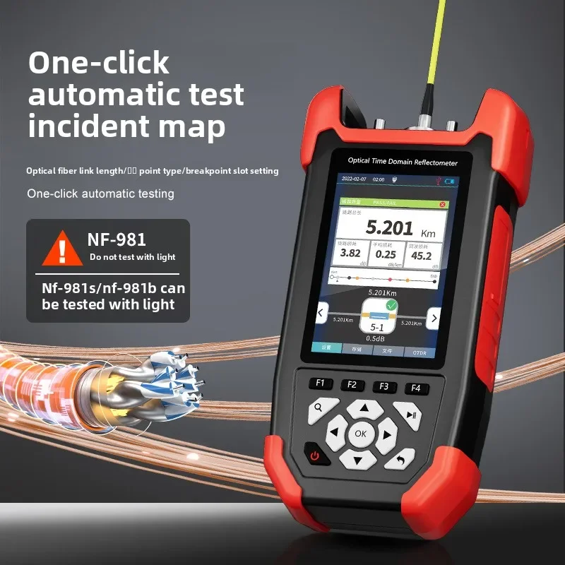 

OTDR NF-981 Optical Time Domain Reflectometer 1310/1550nm Outdoor Optical Fiber Tester Cable Instrument Tool for Fault Equip