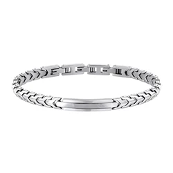 Runda Men's Stainless Stee Bracelet Link Chain with Wrist Bands Adjustable Size 22cm Fashion Jewelry Luxury Brand for Men