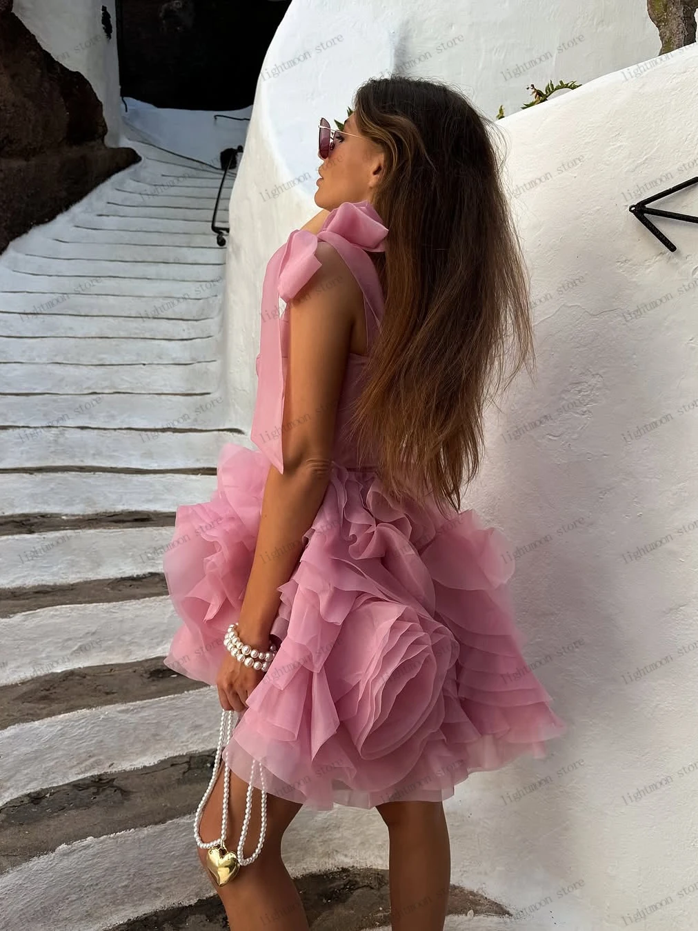 فساتين سهرة عصرية فستان حفلة موسيقية رشيق بدون أكمام فستان قصير كوكتيل على شكل قلب ساحر فيستدوس دي غالا مخصص 2025