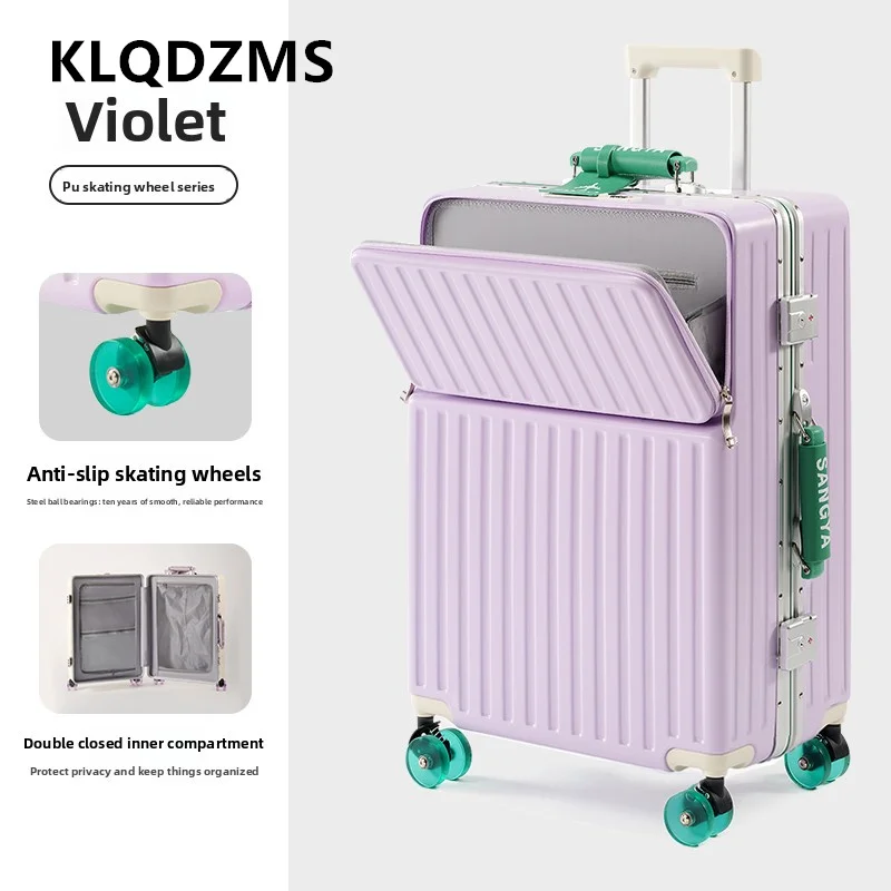 KLQDZMS Aluminum Frame Suitcase 20 Inches Boarding Box 24