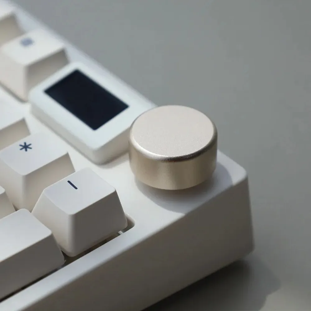 Keydous Nj80 Metal Knob Keycap Machine Replacing Knob Buttons Hemispherical Mechanical Keyboard Key Cap  Accessories Switches