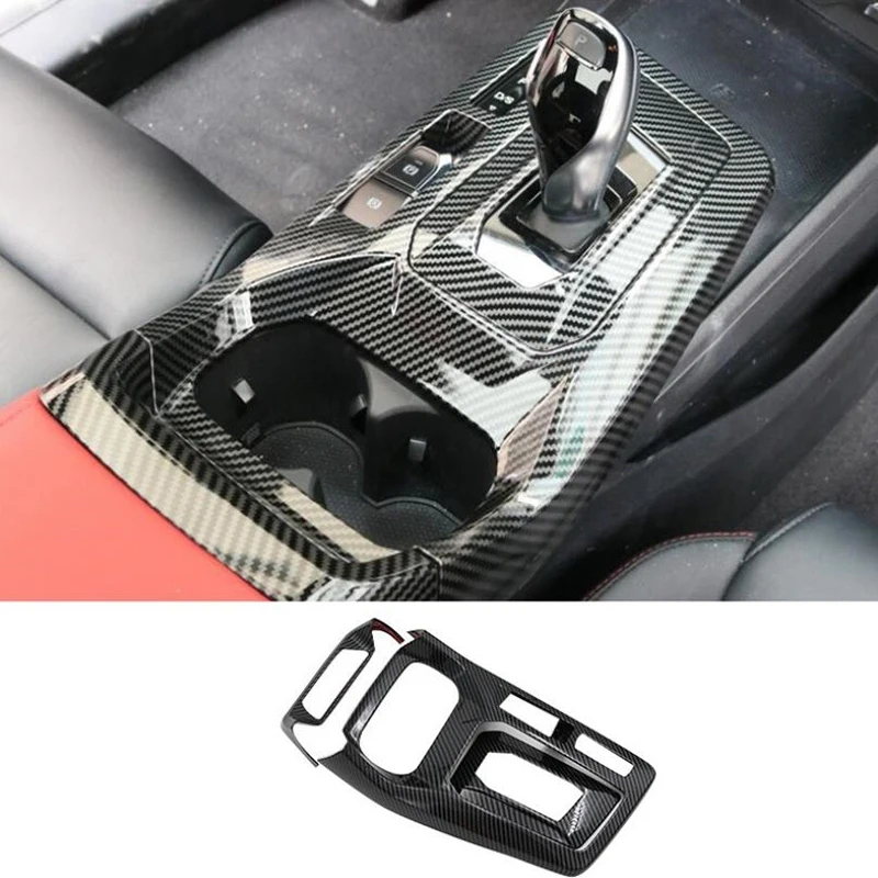 3PCS for MG 5 MG5 2020 2021 Car Central Control Gear Shift Panel Cover Trim Cup Holder Decoration Frame Accessories