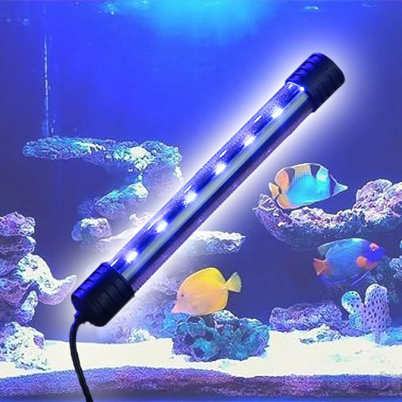 Aquarium LED Light Fish for Tank Lamp with Strong Suction Cups Full Waterproof Bright Lighting Bars for Dropship