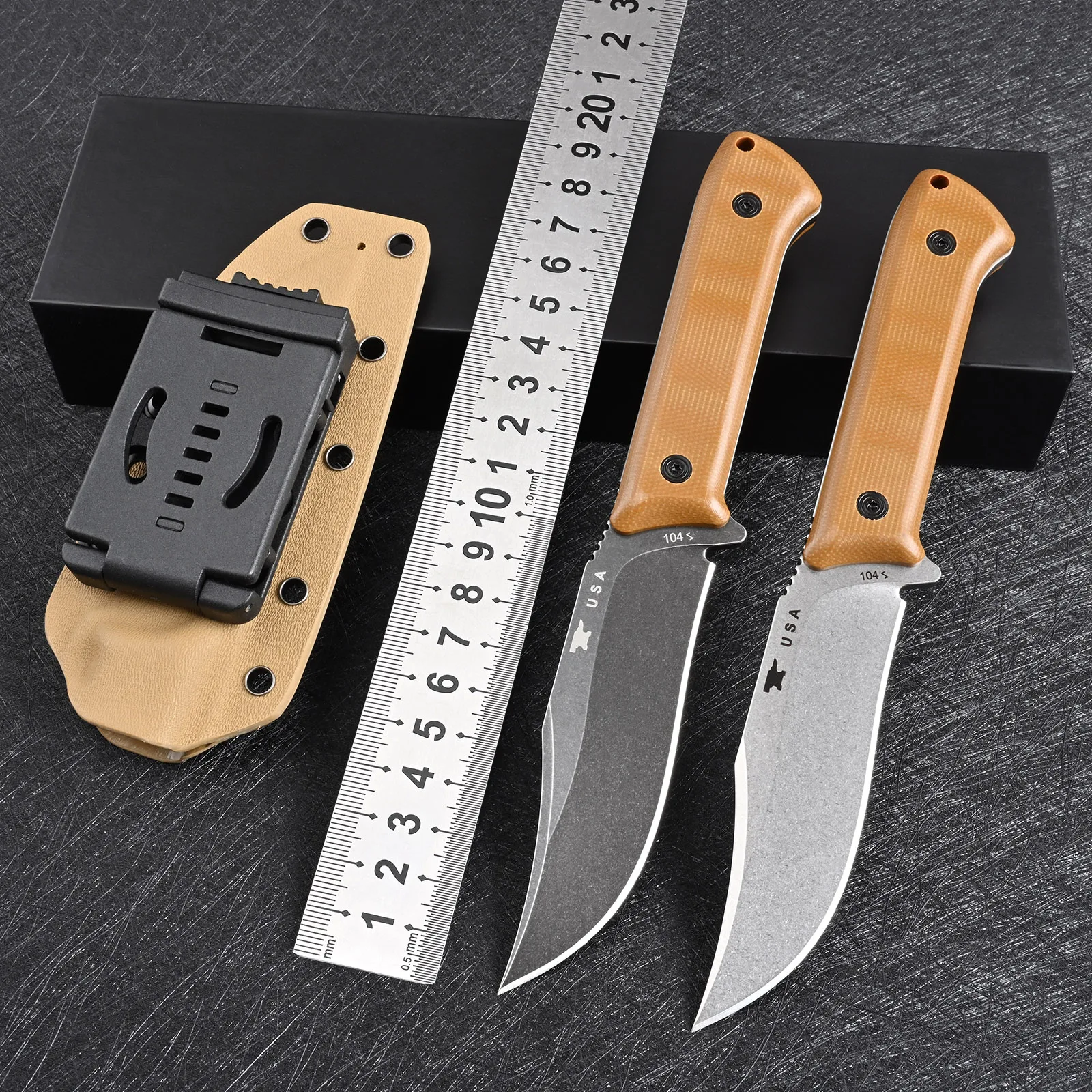 

Knives 14C28N Steel Tactical Hunting Fixed Blade Knife G10 Handle with kydex sheath knifes for Men EDC Outdoor Camping Survival