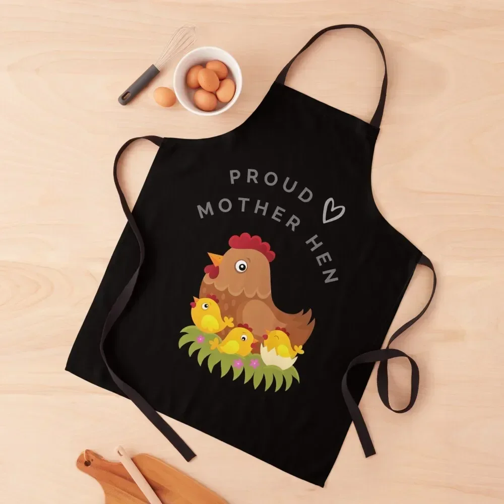 Proud mother hen Apron Waiter Uniforms House Things For Home And Kitchen Apron