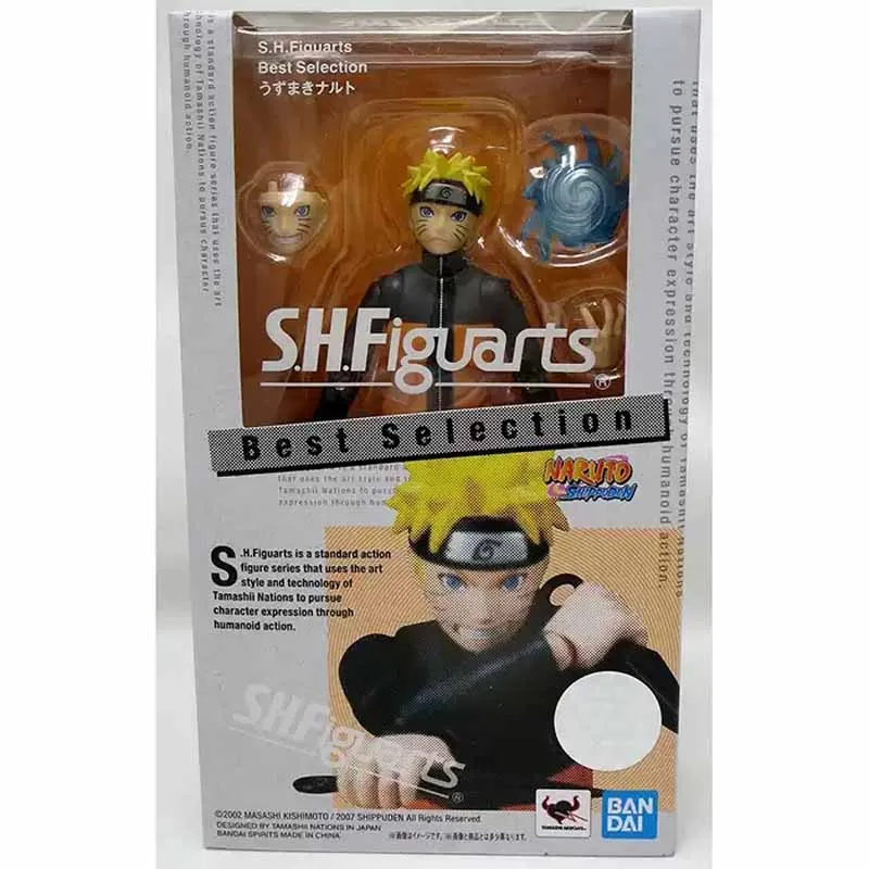 

Bandai оригинальная фигурка SHF NARUTO Uzumaki Naruto, игрушки для мальчиков/девочек/детей/рождественский подарок, коллекционная модель, украшения