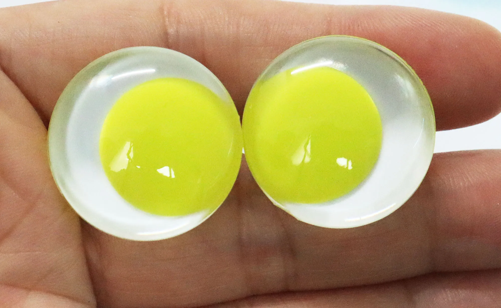 10PCS/LOT  9colors Pupil 25mm 30mm 3D Comical round gliter toy eyes with white disc with hard washer for diy doll