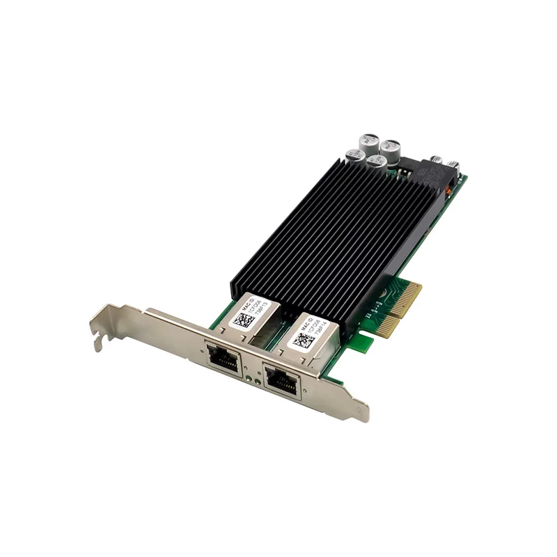 Dual Port Gigabit PoE Network Card, Intel I350-Based 1GbE RJ45 PCIe x4 Server Adapter, IEEE 802.3af/at PoE+ for IP Camera