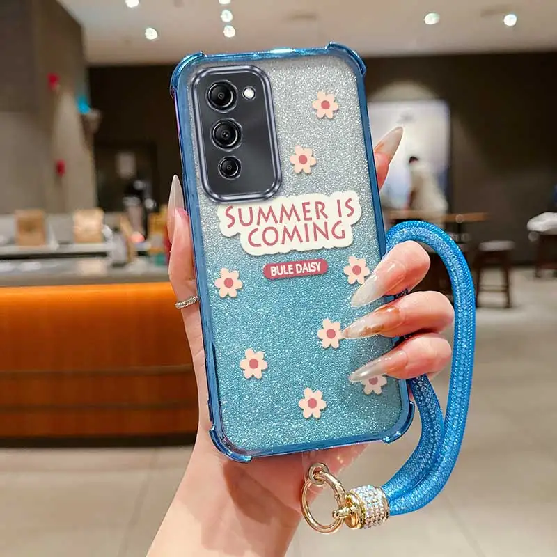 حافظة لهاتف VivoY04 باللون الأزرق ديزي مصنوعة من مرنة معززة رفيعة في المكتب لهاتف vivo V Y 04 50 28 36 100 20 Lite (IDN) #4