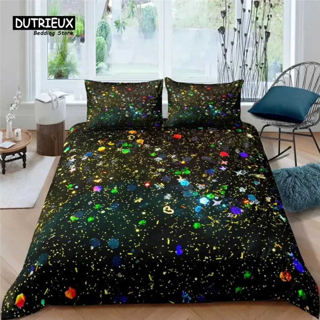 

Home Living Luxury Diamond Print 23Pcs Soft Duvet Cover PillowCase Queen and King Size Kids Bedding Set EUUSAU Size