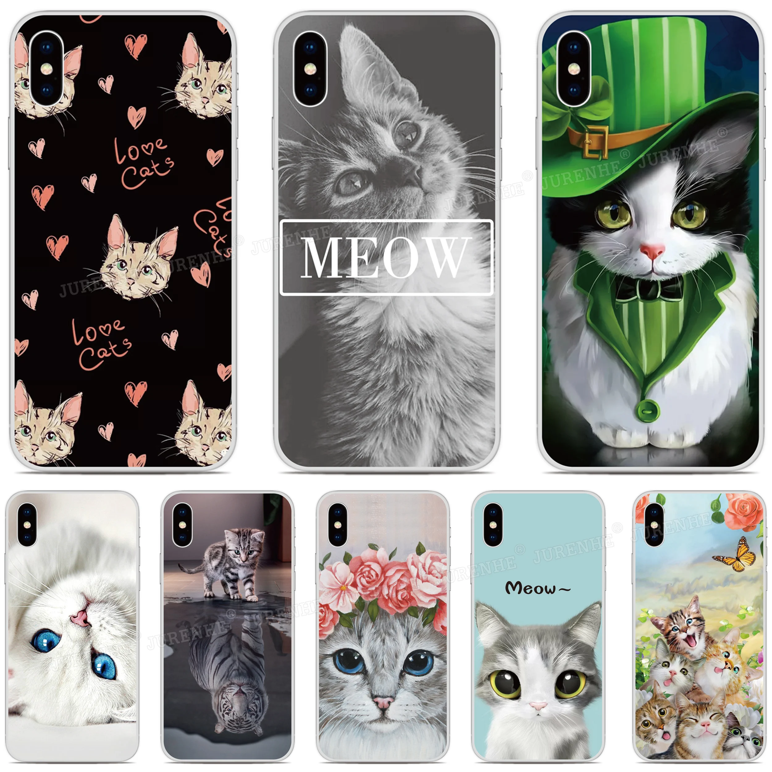 Cute Cat Phone Case For Lenovo Legion Y70 Y90 Vibe P2 P70 K6 K5 Play S5 Pro Z5 ZUK Z2 Plus Z6 Lite Youth A6 Note Cover