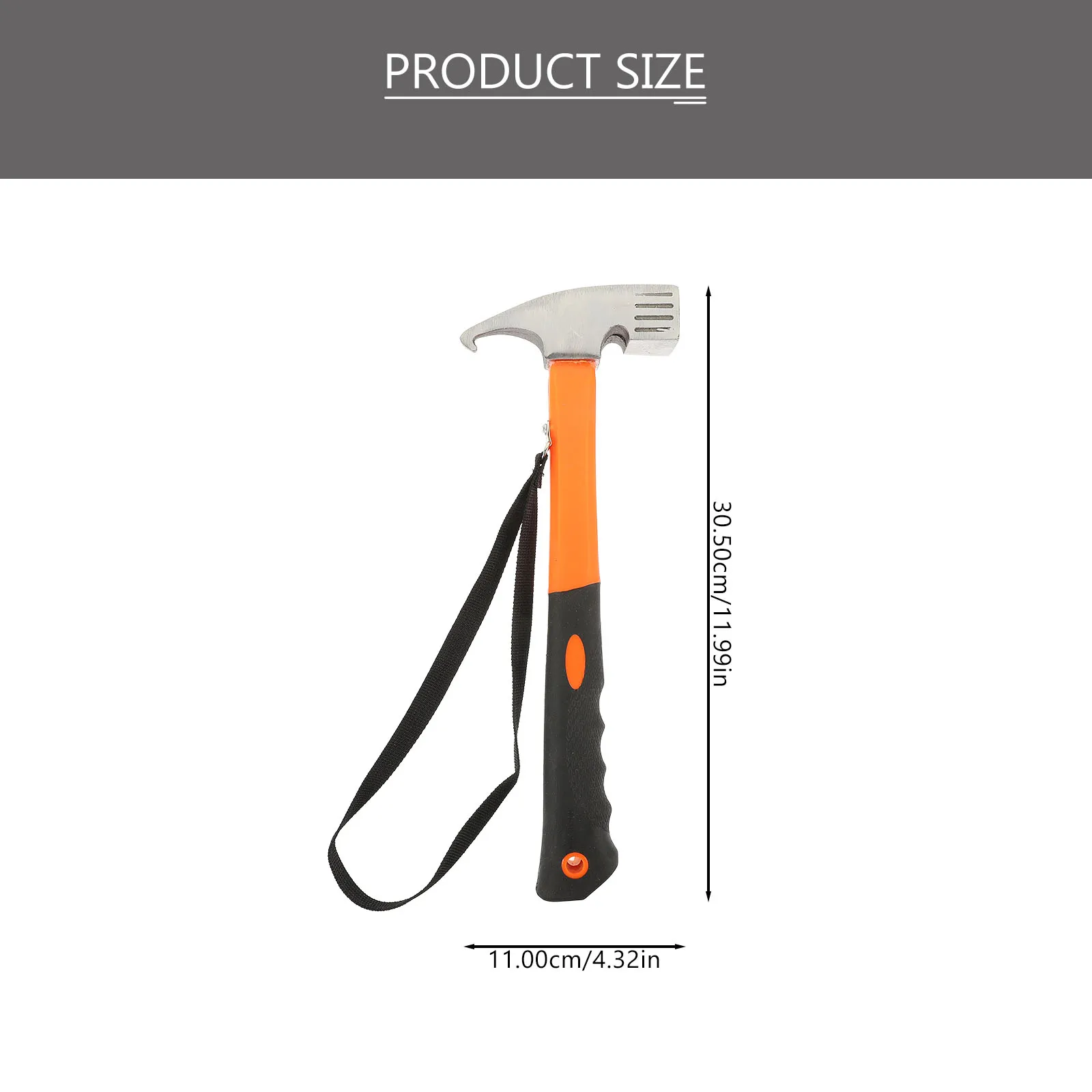 

Multifunctional Tent Stake Carbon Steel Head Outdoor For Camping Lightweight Durable With Bottle Opener Portable Digging Tool