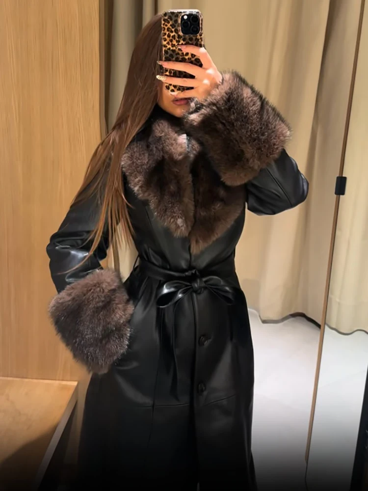 The Verona Luxe Fur-Trim Trench Coat S379abf7c9f1e4f67965dd92ffbee794fl