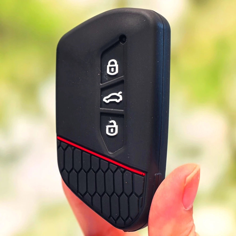 غطاء حافظة مفاتيح السيارة الجديد لسيارة VW Volkswagen/Golf 8 MK8 ID.3 ID.4 /Cupra/Skoda/Octavia A8/SEAT/Leon MK4 2020 2021/Formentor/Tarraco #1