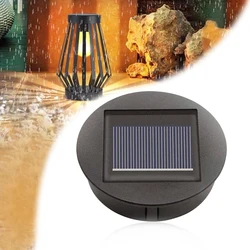 8cm Solar Lamp Base with LED Bulb Solar Lights Replacement IP44 Waterproof Courtyard Light Base for Outdoor Camping Picnic