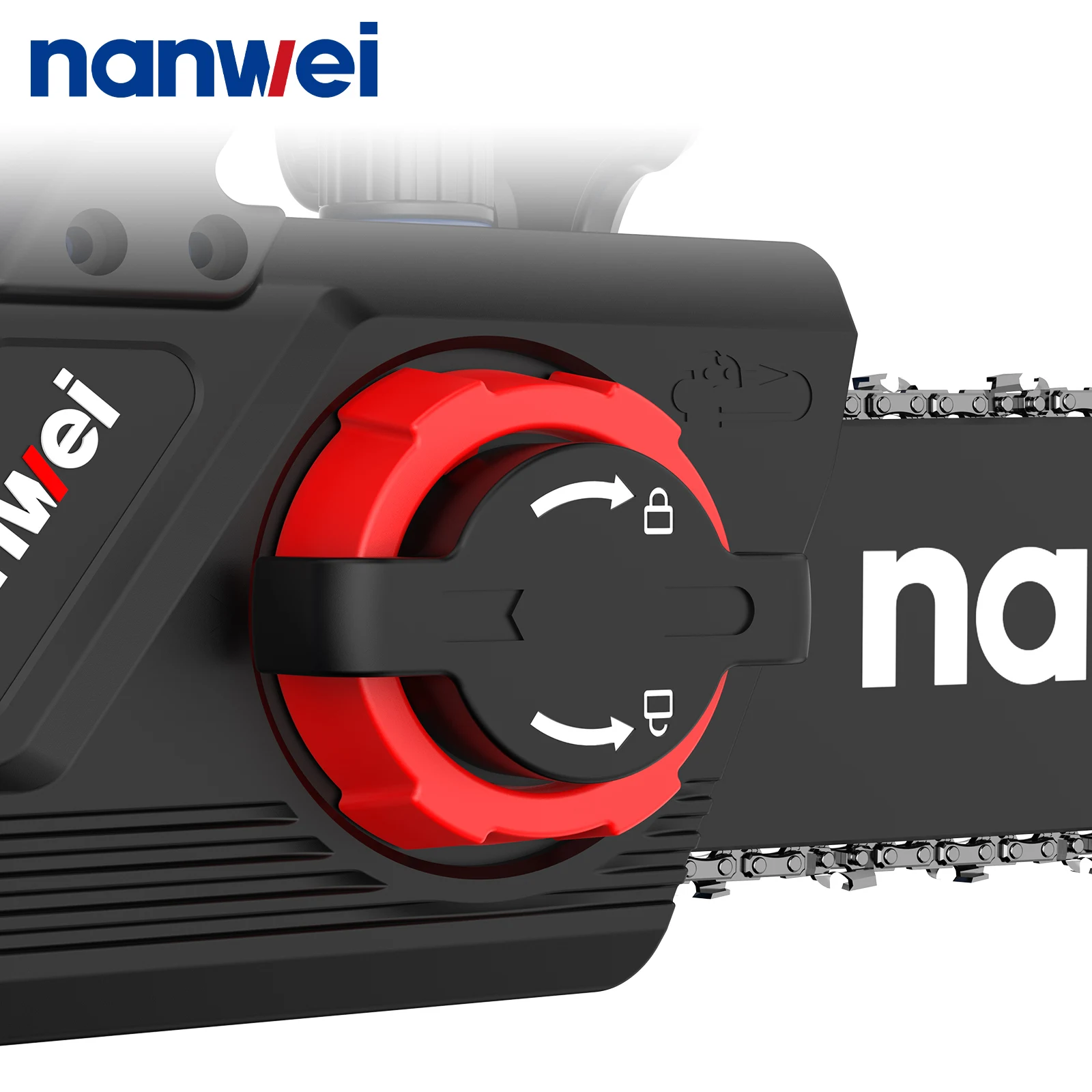 Nanwei Brushless Industrial Electric Chain Saw DIY Set For 12\'\'  Woodworking Tool Outdoor Logging Machine