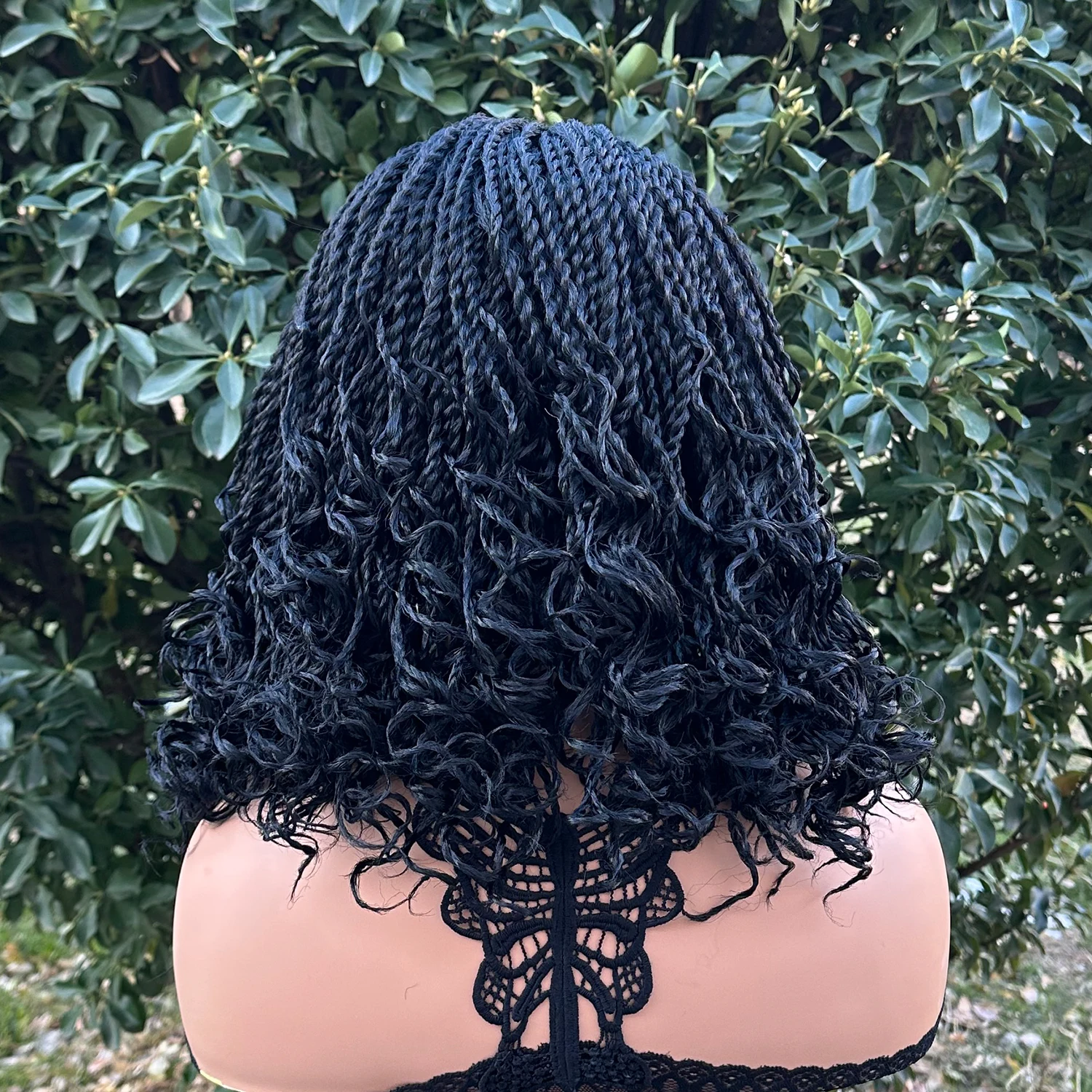 12 Inch Synthetic Braided Wig for Black Women