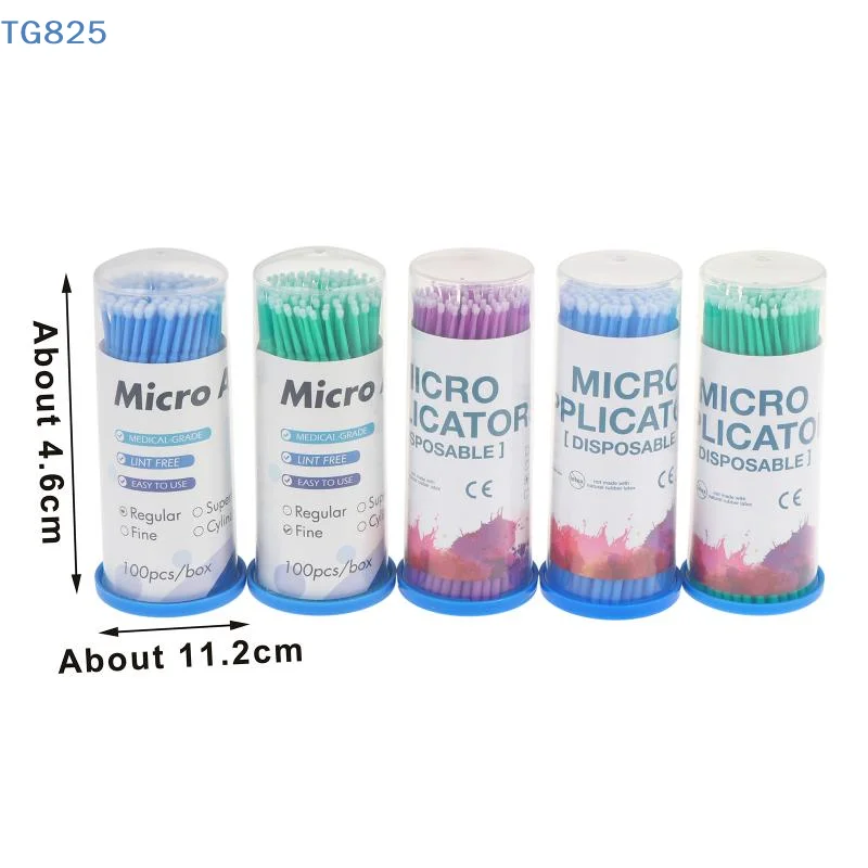 【AN】【SA】100Pcs 100Pcs Disposable Micro Brush Applicator Latex Free Fine Soft Tips For Dental Clinic Lash Extension Makeup Use