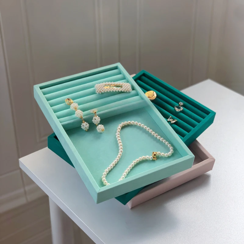 

Поднос для демонстрации ювелирных изделий, деревянный держатель, поднос для демонстрации, серьги-гвоздики, кольцо, ожерелье, Organizador De Joyas