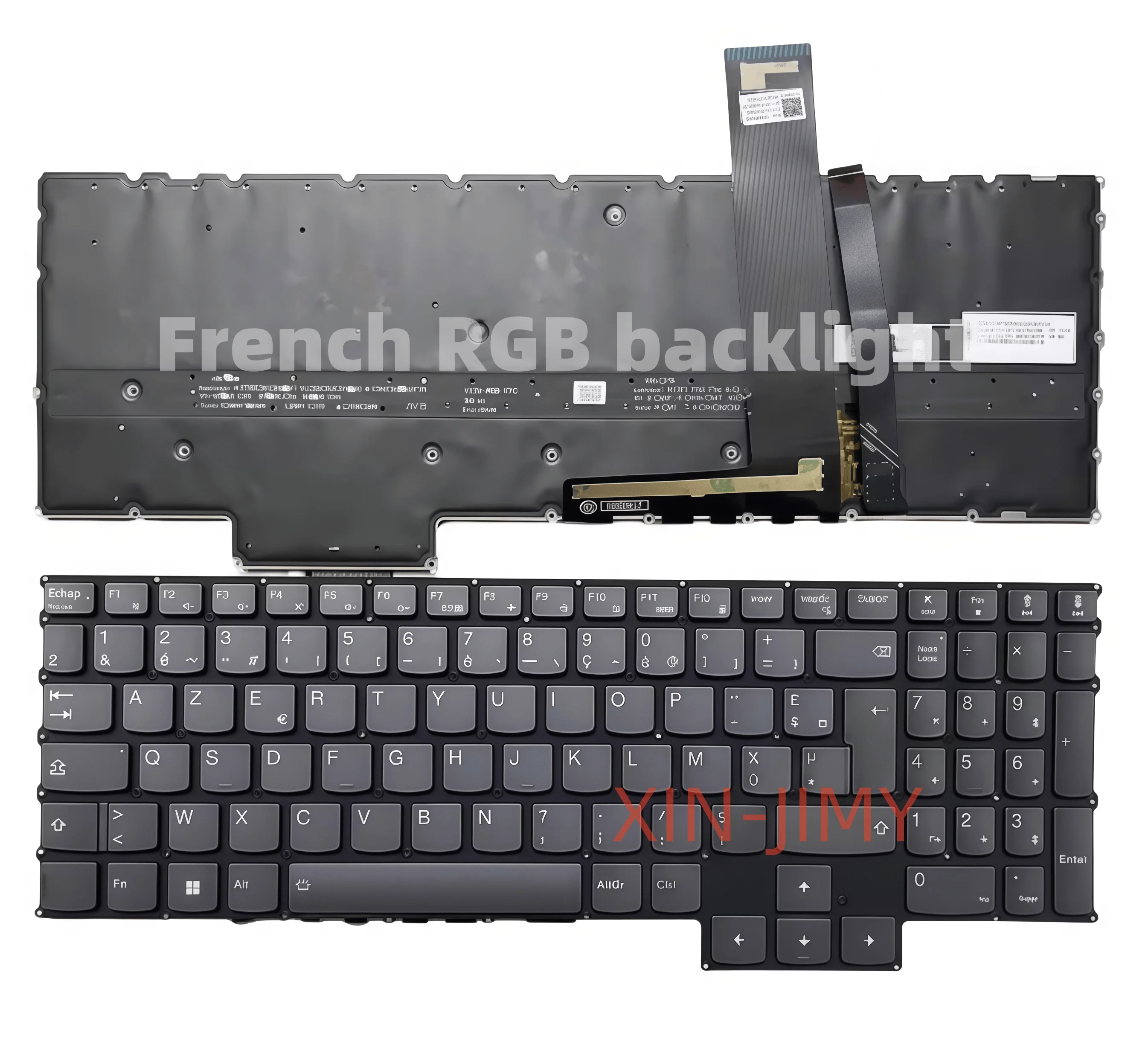 

French RGB Backlit AZERTY Keyboard for Lenovo Legion Pro 5 16IRX8 16ARX8, 5-16IRX8 5-16ARX8 82WM