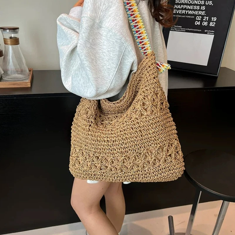 Бежевая вязаная сумка-тоут чер – обзор и цена Crochet Market Bag