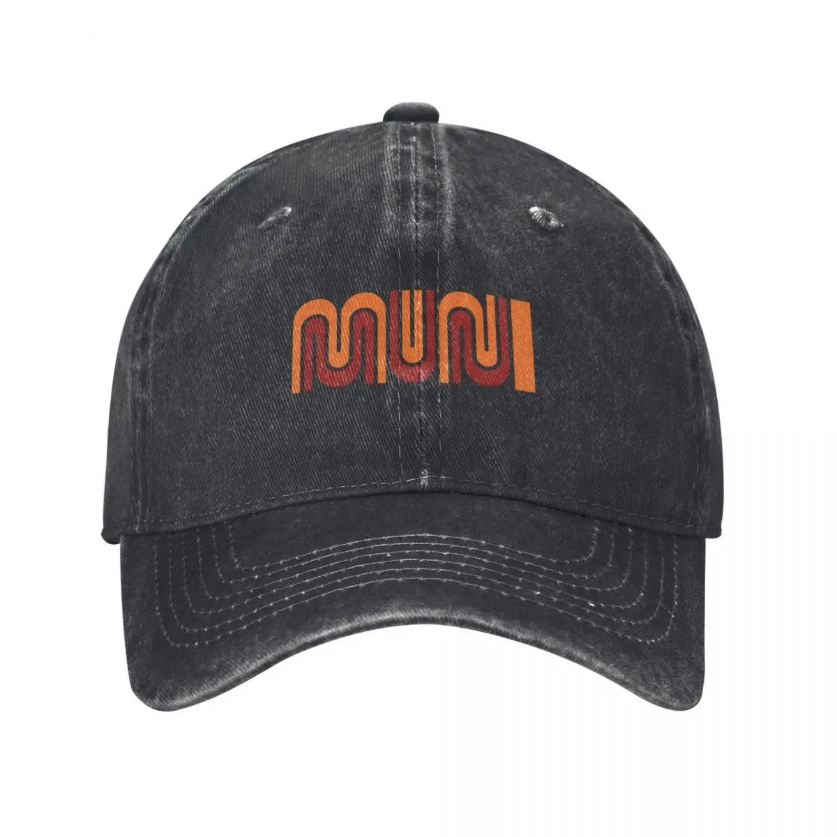 

MUNI Transit vintage pattern Baseball Cap Golf fishing hat Mens Women's