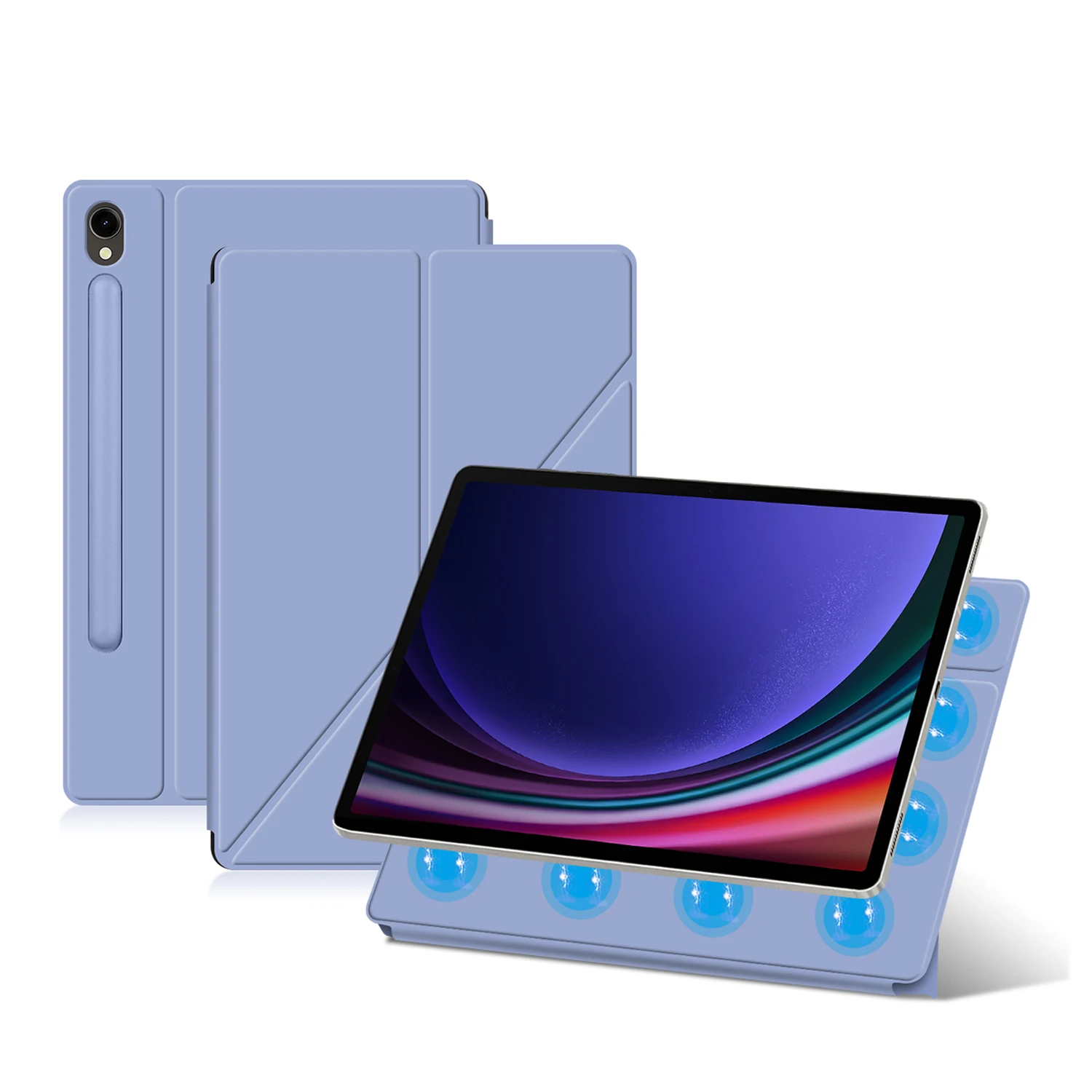 Magnetische Hülle für Samsung Galaxy Tab S9 S10 FE S7 S8 Plus S9FE S7FE S9+ S8+ S8 S9 S10 Ultra Talbet Stand Smart Shell Cover Cases – Detail 15
