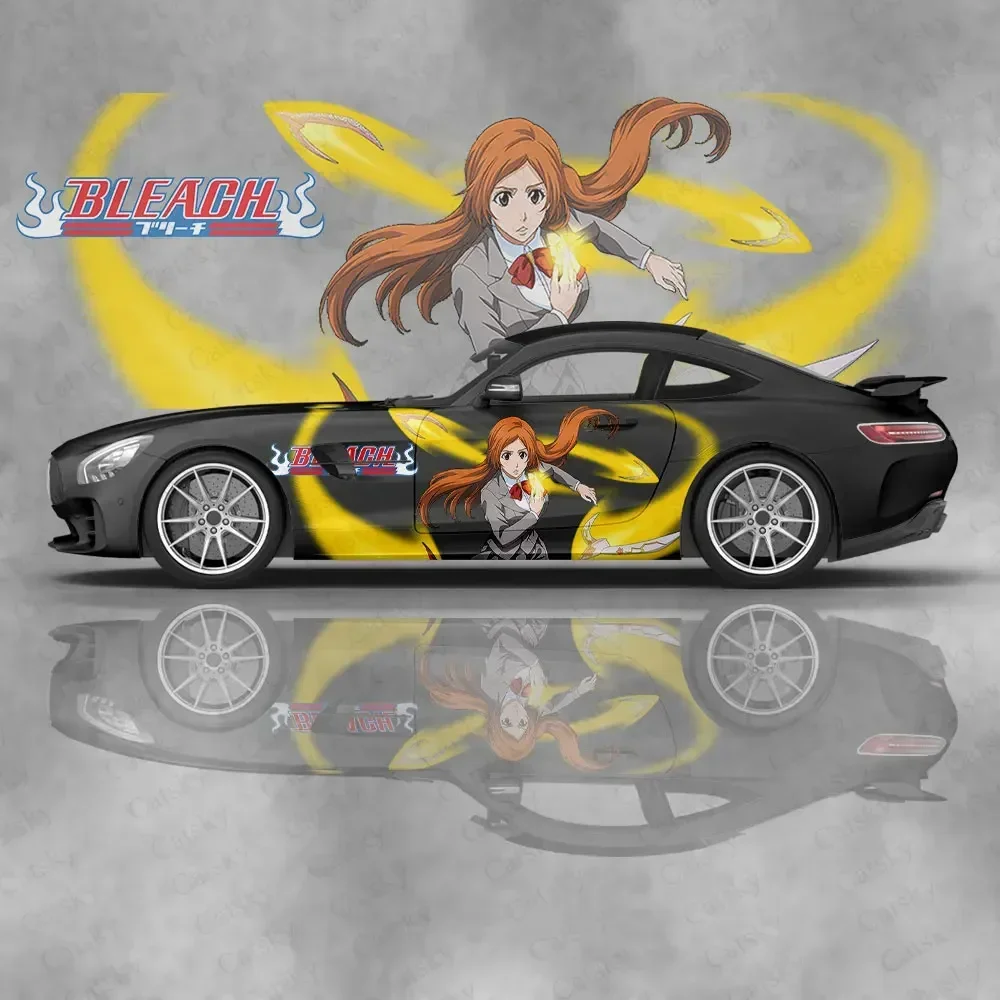 Inoue Orihime Anime Car Body Stickers Itasha Vinyl Car Side Decal Sticker Premium Vinyl Sticker Customize Car Body Wraps