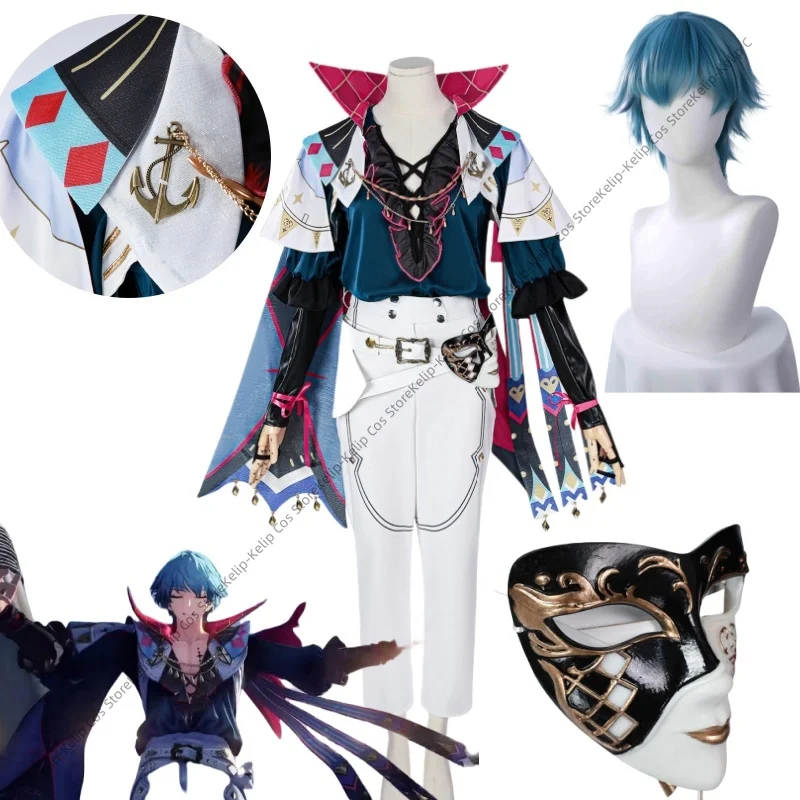 

Customized Brant Cosplay Costume Wig Wuthering Waves Anime Game Clothes Mens Uniforms Halloween Party Fancy Outfit 2025 Disfraz