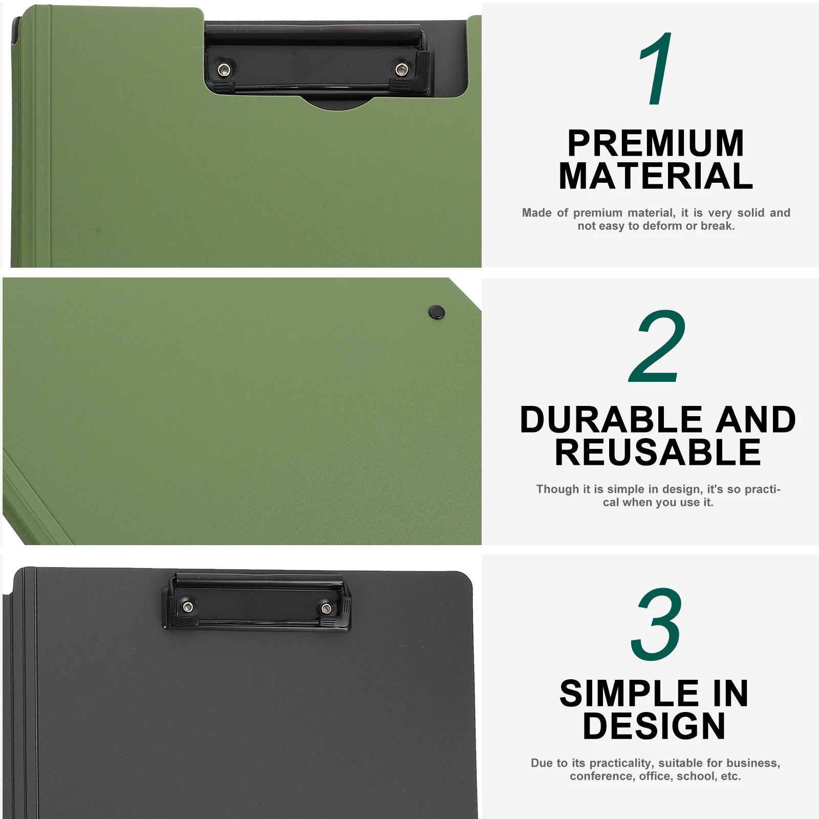 

File Clipboard Writing Sheet Pad Students Folders Board ganizer Premium Material Reusable Business Conference Office