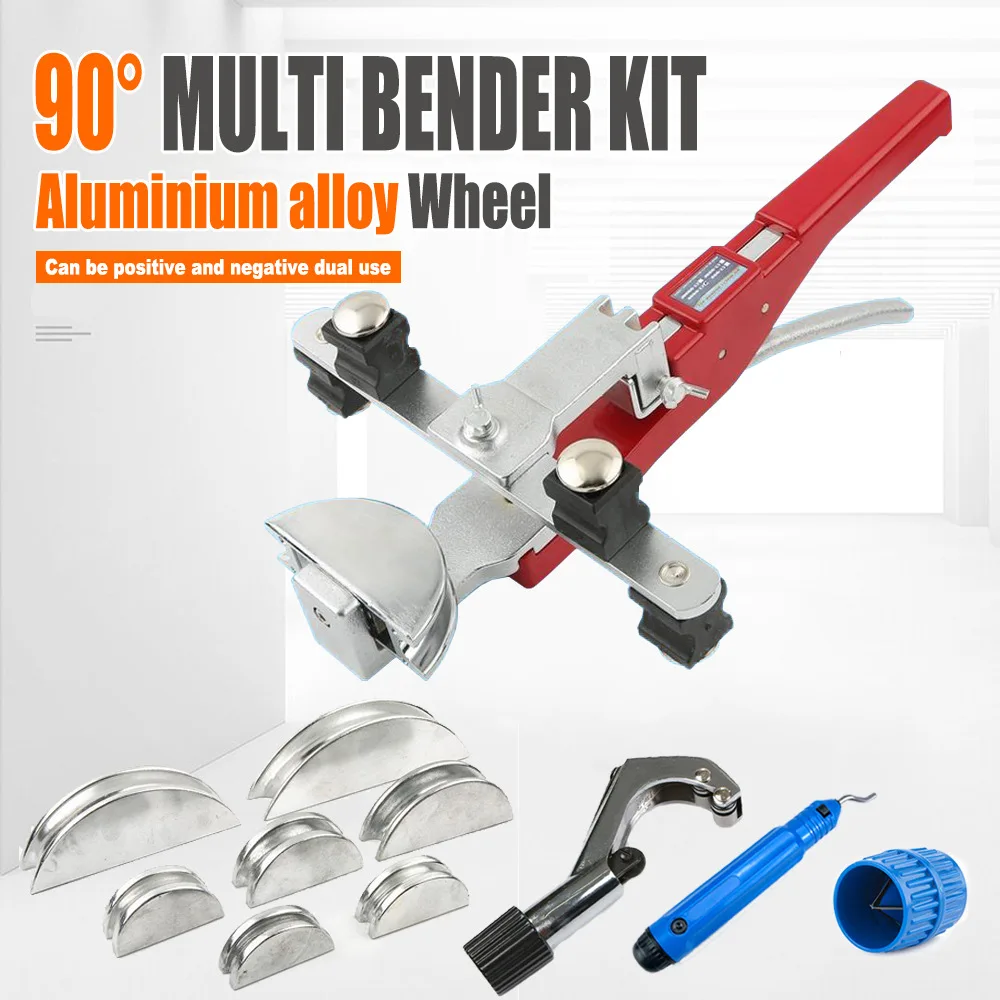Combination Bender 6-22mm Silver Aluminum Disc, Manual Ratchet Propulsion with Reverse Bending
