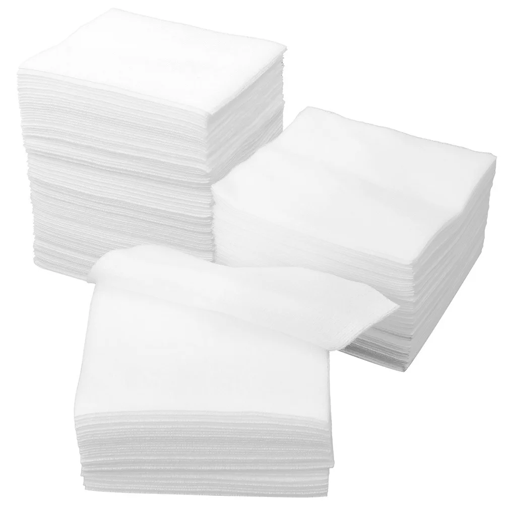 

500pcs Non-Woven Makeup Remover Pads Multi-Functional Facial Cleansing Towelette Wet Dry Use Disposable Wipes For