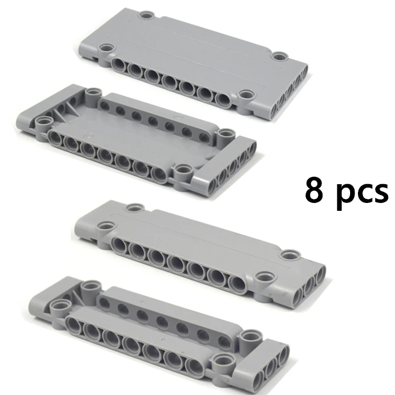 Technical Parts 64782 15458 Flat Panel Plate 1x5x11 1X3X11 Mechanical Building Blocks Car MOC Parts Brick Compatible All Brand