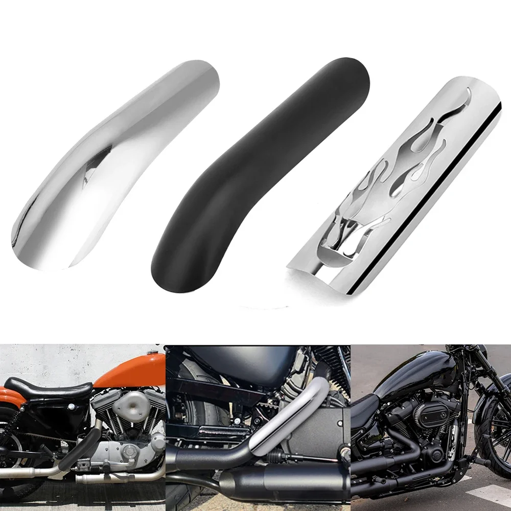 

Universal Motorcycle Exhaust Pipe Heat Shield Cover Muffler Protector Guard Motocross Accessories For Harley Honda Yamaha Custom