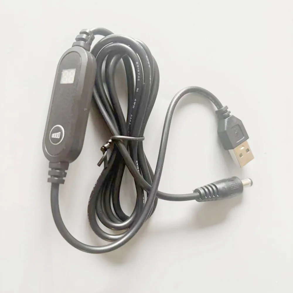 5V 9V 12V Adjustable Voltage PD Charging Cable With Led Display Screen USB To DC Power Boost Cord For Router Cameras view 3