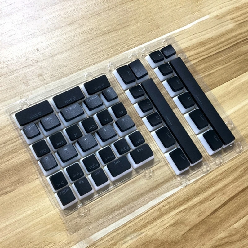 مفاتيح مخصصة PBT 6X 6.5X مفتاح شريط المسافة Keycap مزدوجة النار بودنغ Keycap ل STRAFE K65 K70 K95 لوحة المفاتيح Keycap